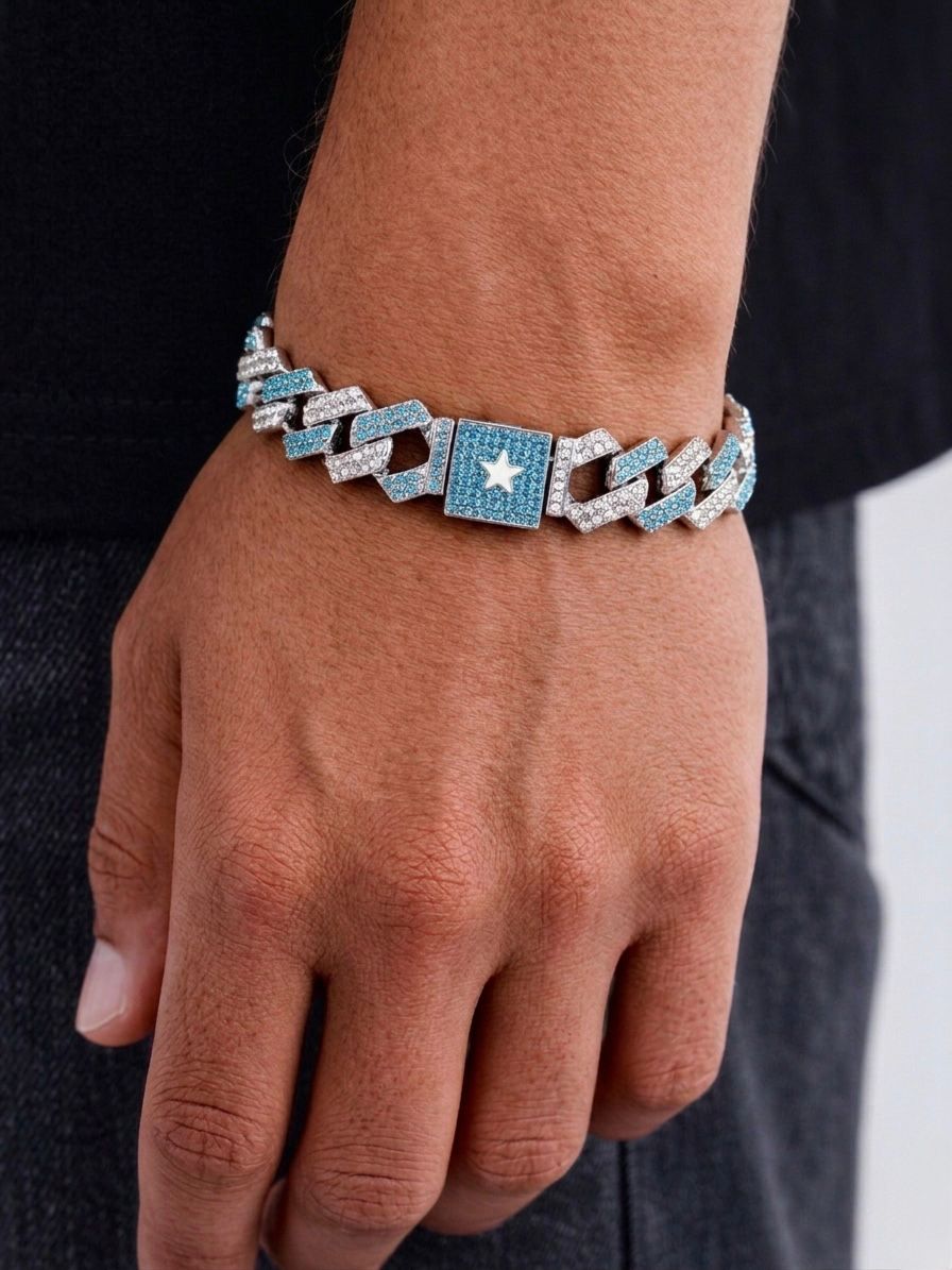 Somalia Flag Bracelet – Iced Cuban Link